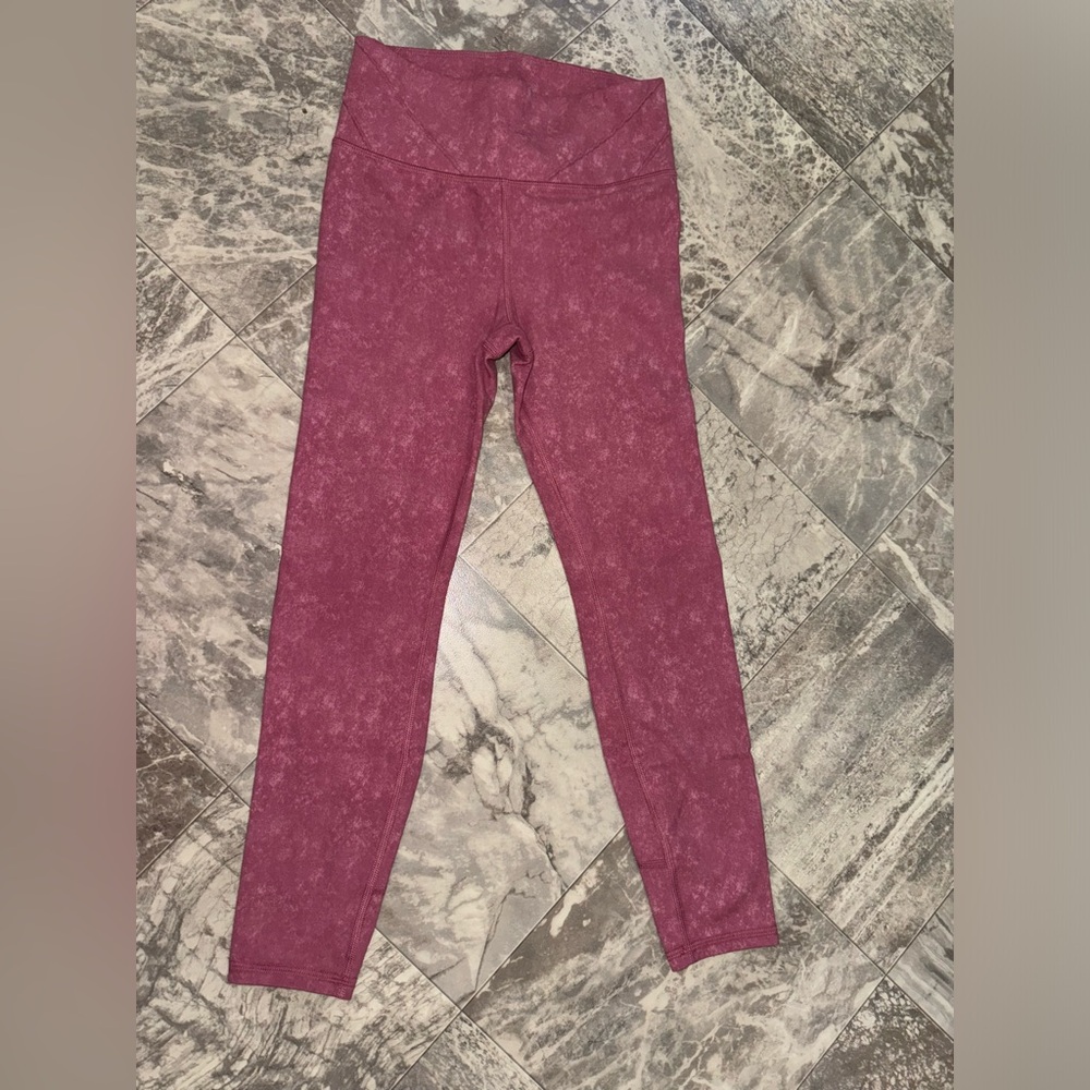 All in Motion Girls Pink High Rise Leggings Size M 7/8 Activewear